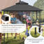 Pavillon de jardin en acier pour barbecue l 8 pi. x P 5 pi.-86138928