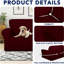 Housse 100% double pour housse de canapé imperméable pour canapé et canapé - Housse de canapé en molleton extensible et antidérapante lavable, protecteur de meubles étanche pour enfants, animaux de compagnie, chien (causeuse, vin)-33158588
