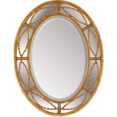 Adamesque Wood Flat Wall Mirror