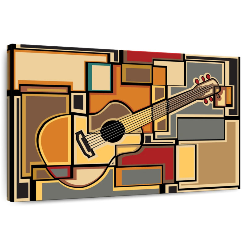 Abarca Guitar Abstract, 26" H x 39" W