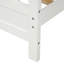 Lit plateforme simple en bois blanc - tête de lit et 10 lattes, facile à assembler, sans sommier avec tête de lit et support à lattes solides, nécessaire, assemblage