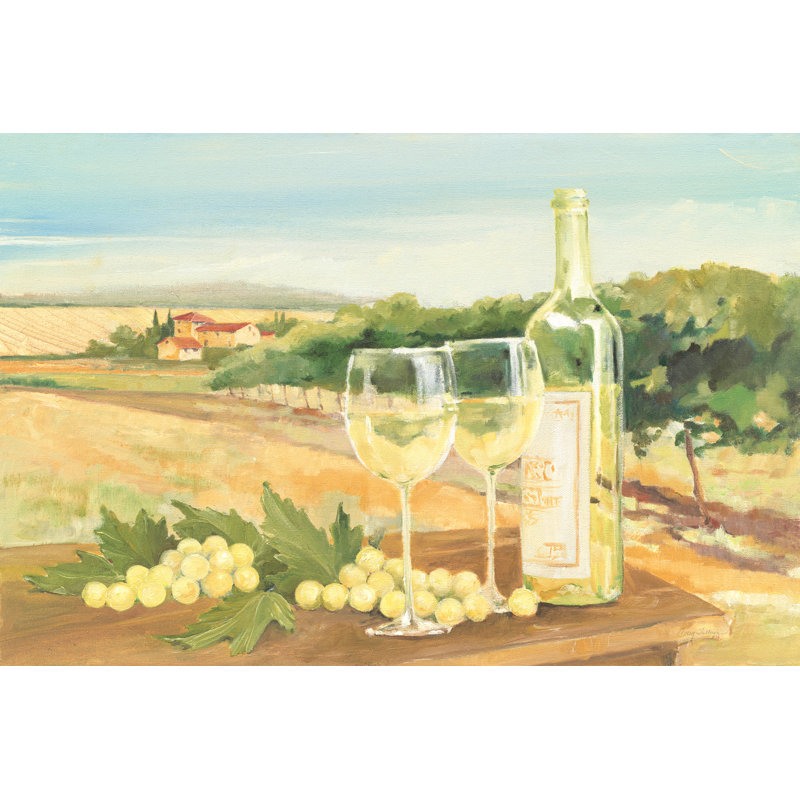 Raisins sur des verres à vin, H 24 po x l 36 po x P 1,5 po