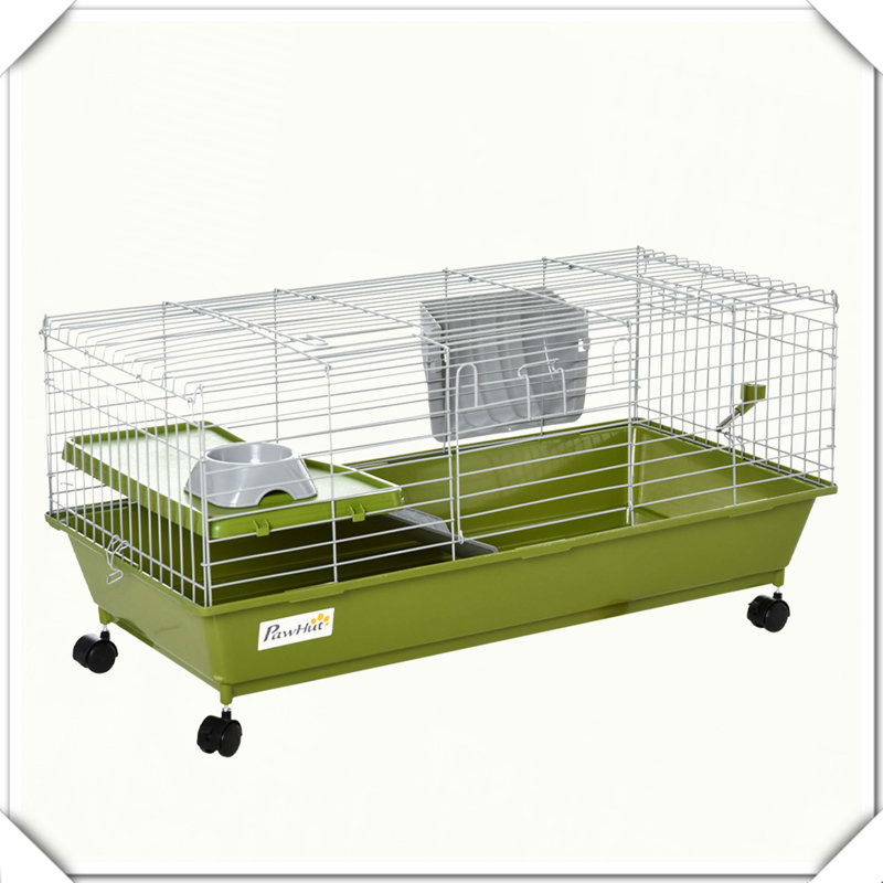 Cage à roulettes pour petits animaux, Vert