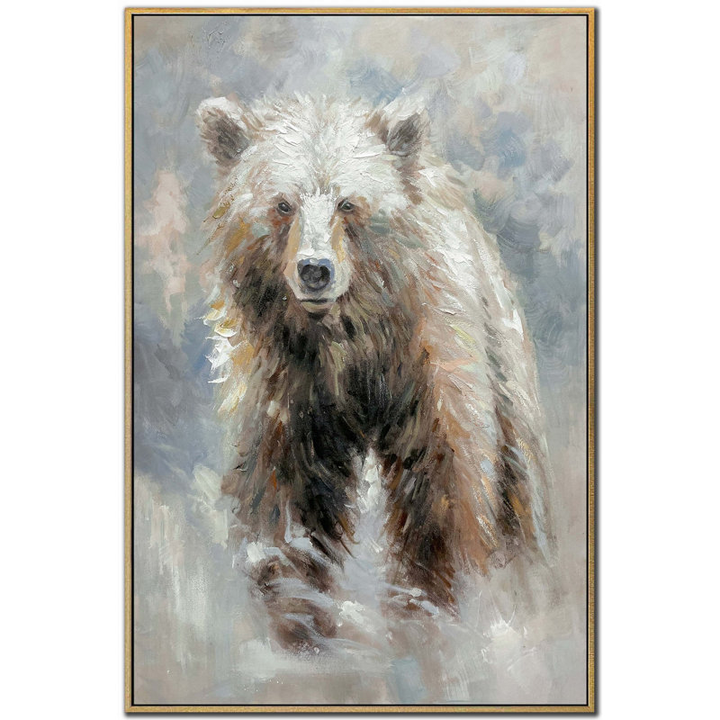 «Bear Gaze», art mural sur toile