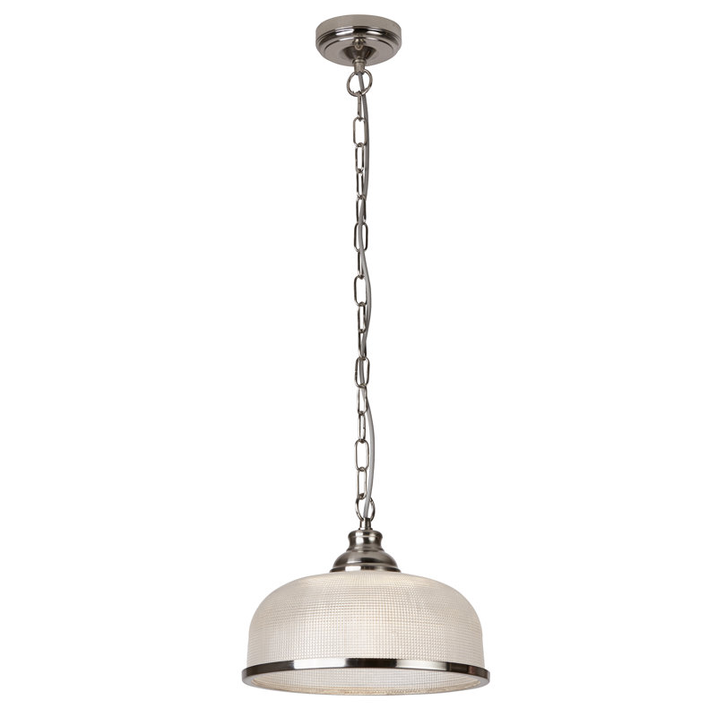 Asner 1 - Light Dome Pendant, Satin Silver