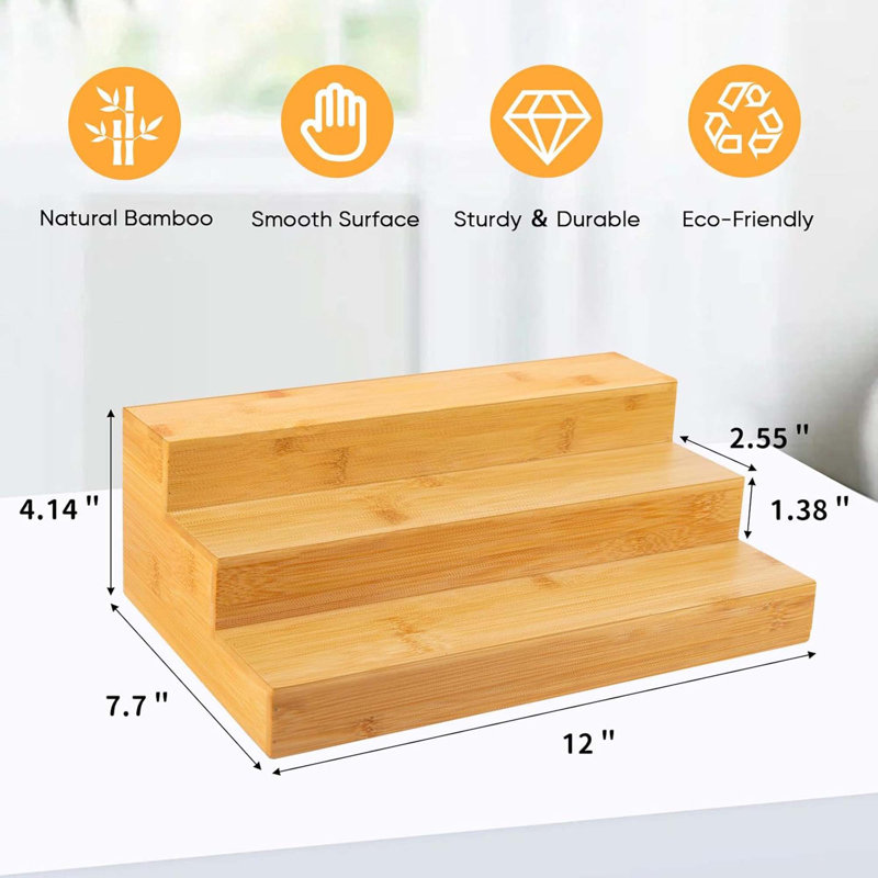 Rangement de cuisine à 3 niveaux pour armoire ou étagère de comptoir