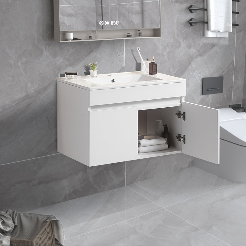 Khorey 30'' Single Bathroom Vanity with Ceramic Top