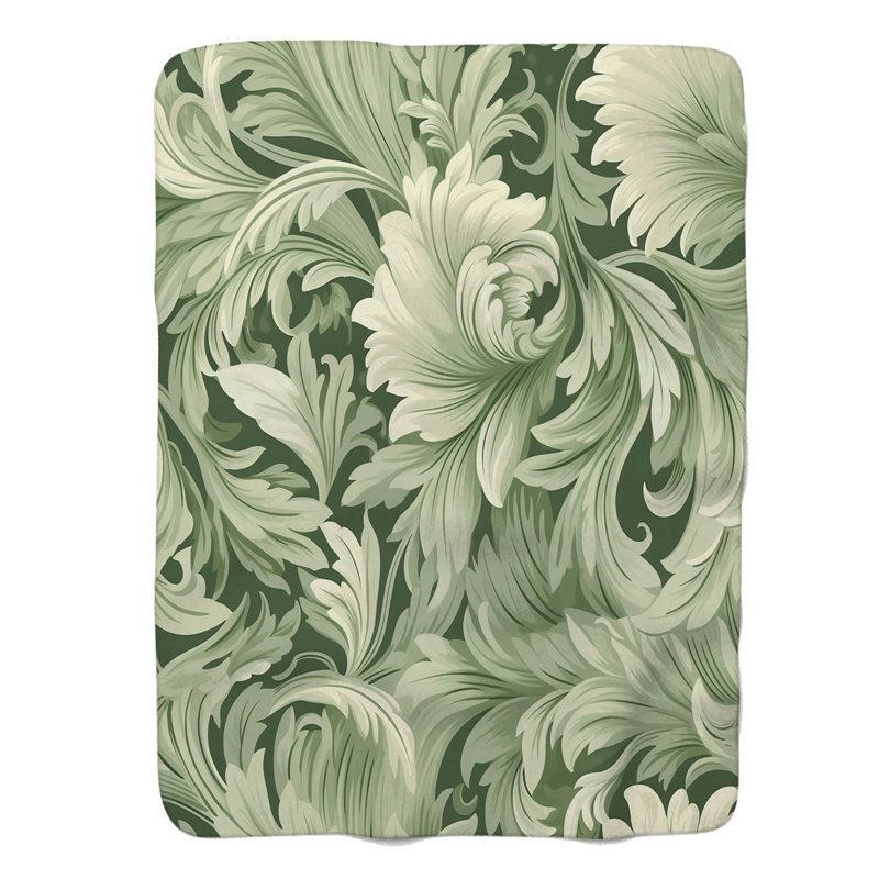 Green Elegance - Couverture de qualité supérieure 1 pièce, Grand lit