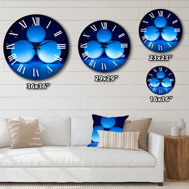 Horloge murale en métal Lutherson, Moyenne