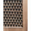 Tapis noir / brun en jute / coton tissé à plat à motif géométrique Jordina-1803508800