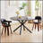 Round MDF Coffee Table With Cross Legs Metal Base, Easy To Assemble And  For Modern Living Spaces-542483751-542483753