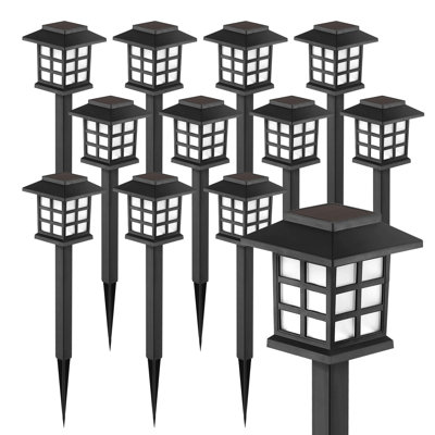 15'' Solar Powered Outdoor Floor Lamp