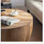 Table basse rectangulaire avec plateau en bois manufacturé