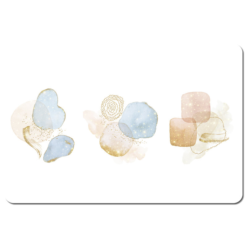 Drandell Wood Abstract Rectangle Placemat