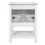 Meuble-lavabo moderne avec design élégant en sergé et charnières à fermeture en douceur, armoire de salle de bain avec structure ouverte au dos, tablette réglable-128972936