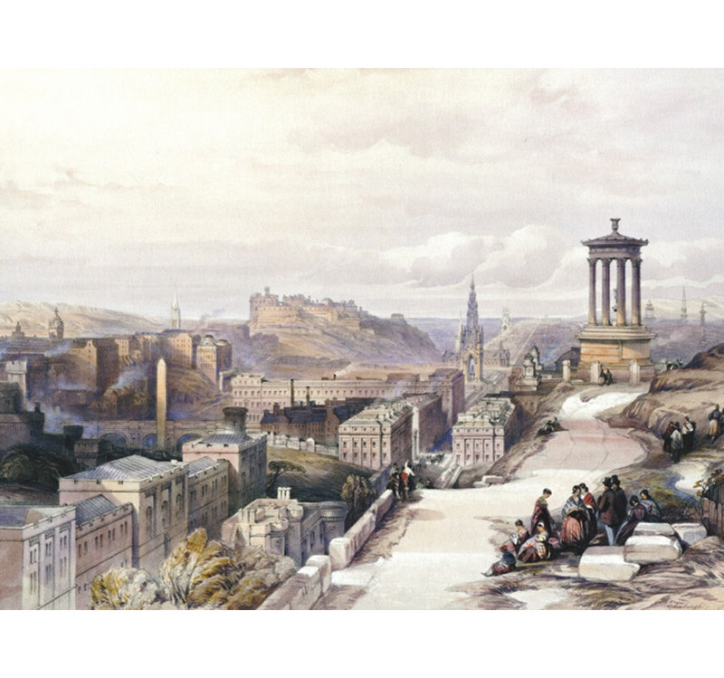 Une vue d'Edimbourg, H 18 po x l 24 po