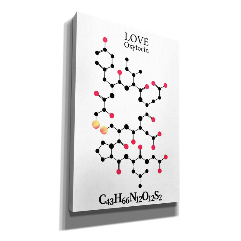 Oxytocin Molecule par Maxim, H 18 po x l 12 po x P 0,75 po