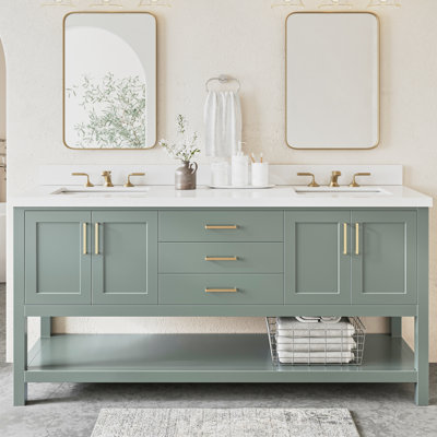 Moille Bayhill 73" Double Bathroom Vanity Set