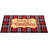 Red and Black Plaid "Merry Christmas" Rectangular Doormat 18" x 30"