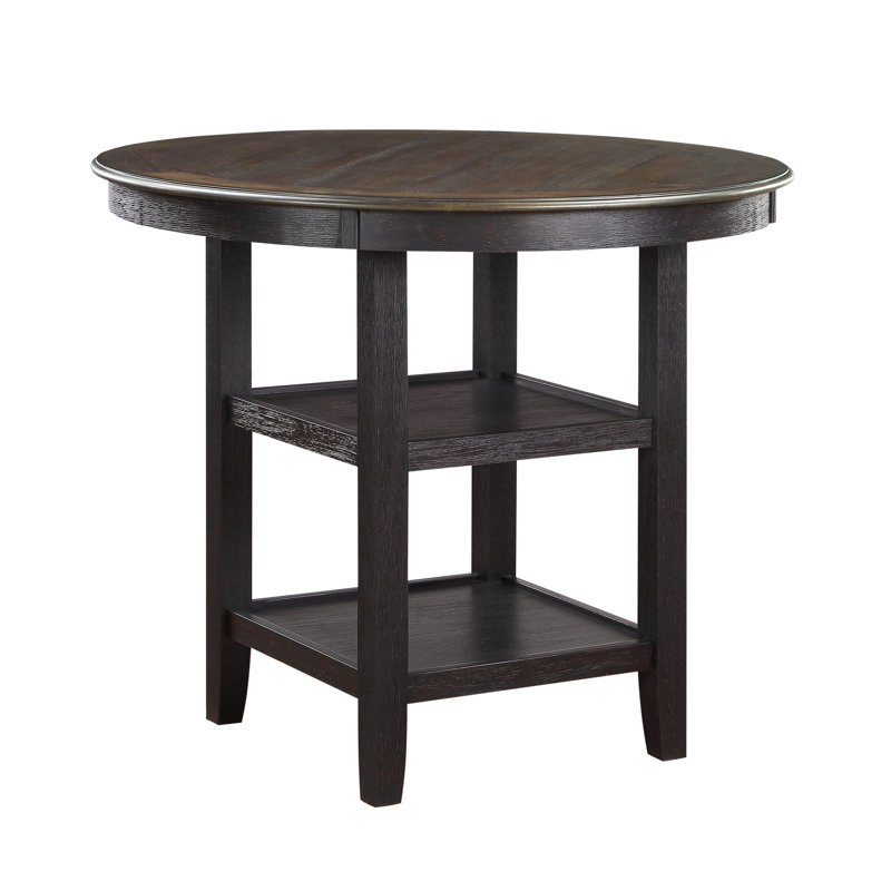 Table de hauteur comptoir 1Pc avec 2X présentoirs de mobilier de style transitionnel