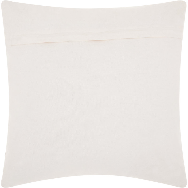  Cotton Throw Pillow, Silver