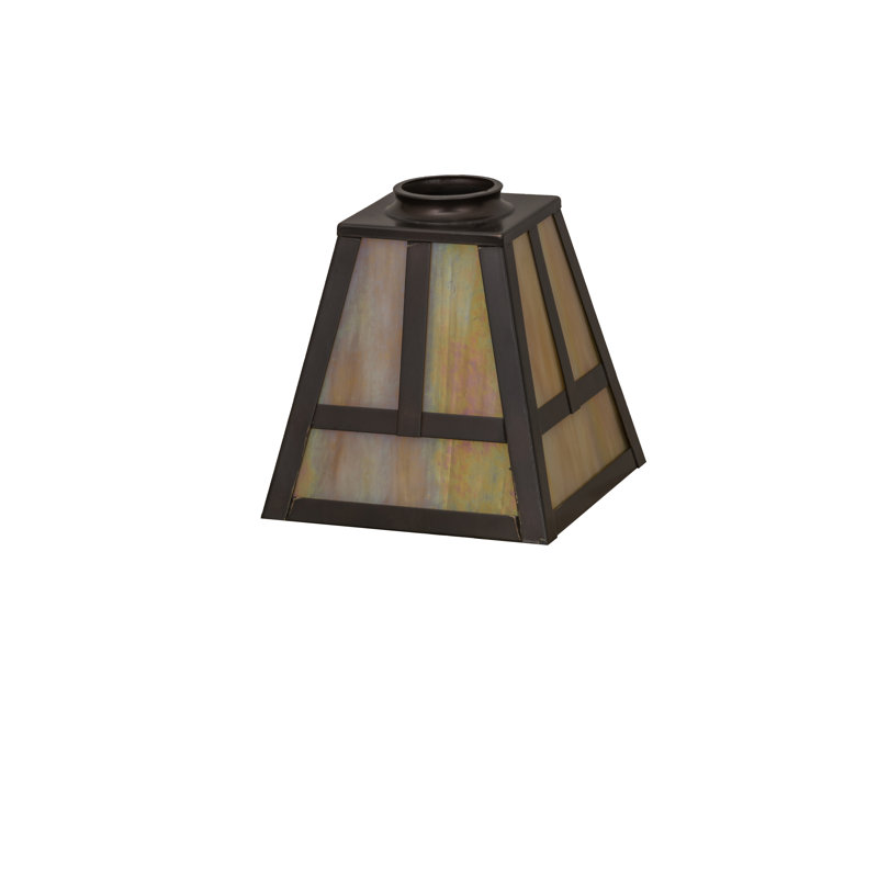 6'' H x 9'' W Glass Square Lamp Shade