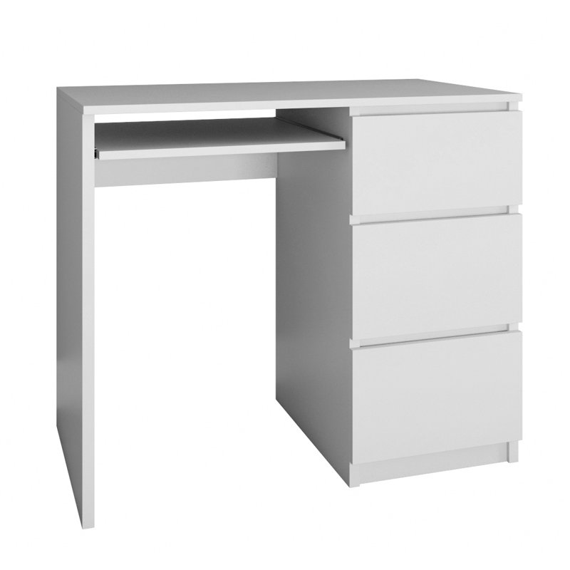 Lecuyer Computer Desk, Right, White