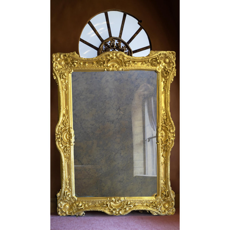 Flat Floor Mirror, Gold