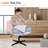 Taneha Wide Seat Armless Criss Cross Legged Office Desk Chair-106361501