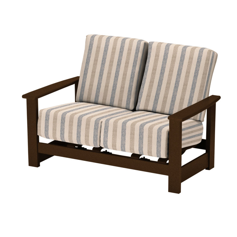 Leeward 56.5'' Wide Loveseat with Cushions, Kona, Paris