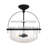 Natavius 4-Light Convertible Semi-Flush or Pendant in Matte Black-1783139596