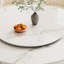Shiny White Round Sintered Stone Tabletop Dining Table-44326290