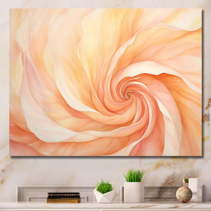 «Lincolnton - Abstract Spirals», art mural, H 12 po x l 20 po x P 1 po, Toile tendue