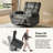 Massouma Transitional Dual Motor Lift Assist Power Heated Massage Recliner(Set of 2)-102673590