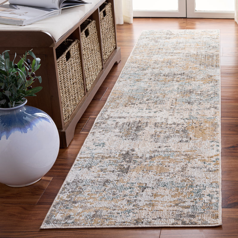 Vintage Westwood 202 Performance Abstract Rug, Runner 2' x 8'