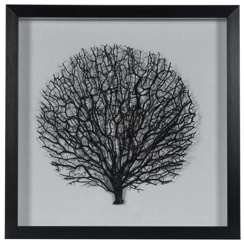 Décoration murale boîte d'ombre arbre flétri