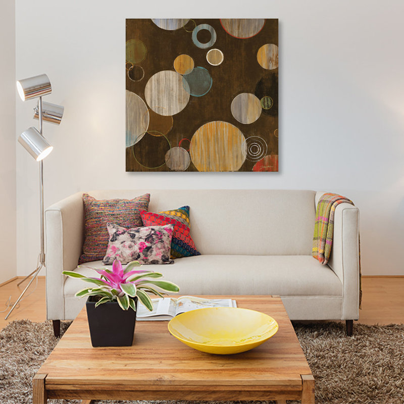 « chaleureux bubbles », reproduction sur toile, H 12 po x l 12 po x P 1,5 po, Toile tendue, Pas de tapis