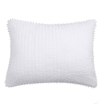 Pom Pom White Standard Sham