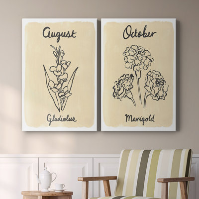 Birth Month VIII-Premium Gallery Wrapped Canvas -Ready to Hang