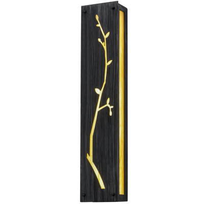 Rustic Lodge Steel LED Wall Scone