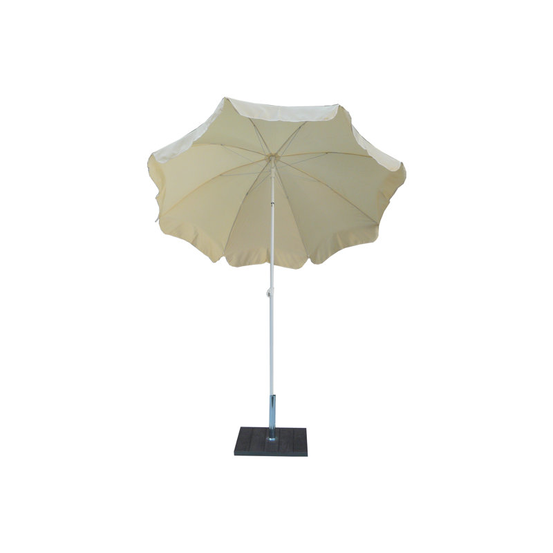 Pepinn 200cm Beach Parasol, Natural