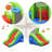 Gymax Inflatable Snail Bounce House Dual Slide Basketball Game Without Blower
