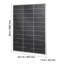 Panneaux solaires bifaces de 100 W, 23% de module PV monocristallin à haut rendement de type N avec sortie MC4 et cadre en aluminium, panneau solaire imperméable IP67 pour voiture-bateau, véhicule récréatif et toit-terrasse