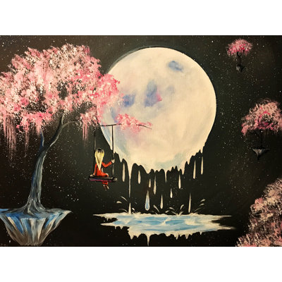 «Tree Swing Melty Moon» par Ed Capeau - reproduction d'art