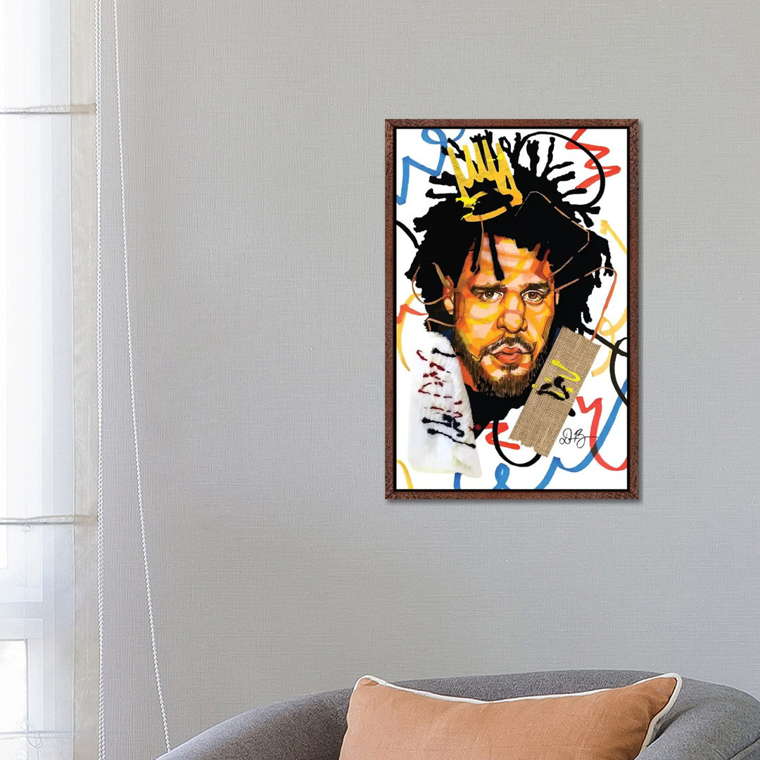 Leinwandbild - Grafikdruck „J. Cole” von Domonique Brown