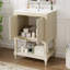 Meuble-lavabo moderne de luxe avec lavabo en céramique, armoire de salle de bain avec tablette ouverte et rangement fermé-2028101616