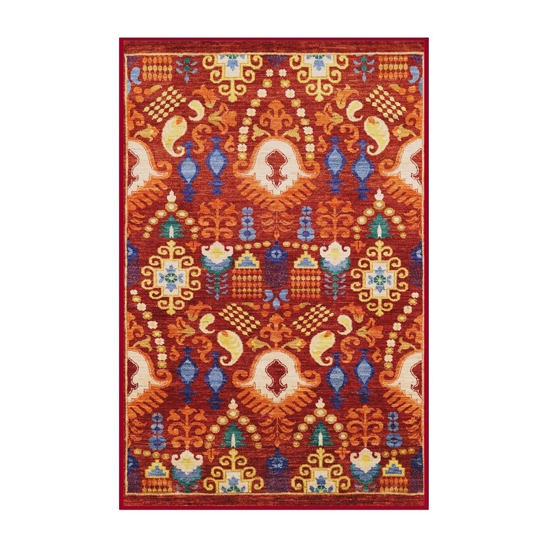 Tapis oriental orange, Rectangle 6 pi x 9 pi