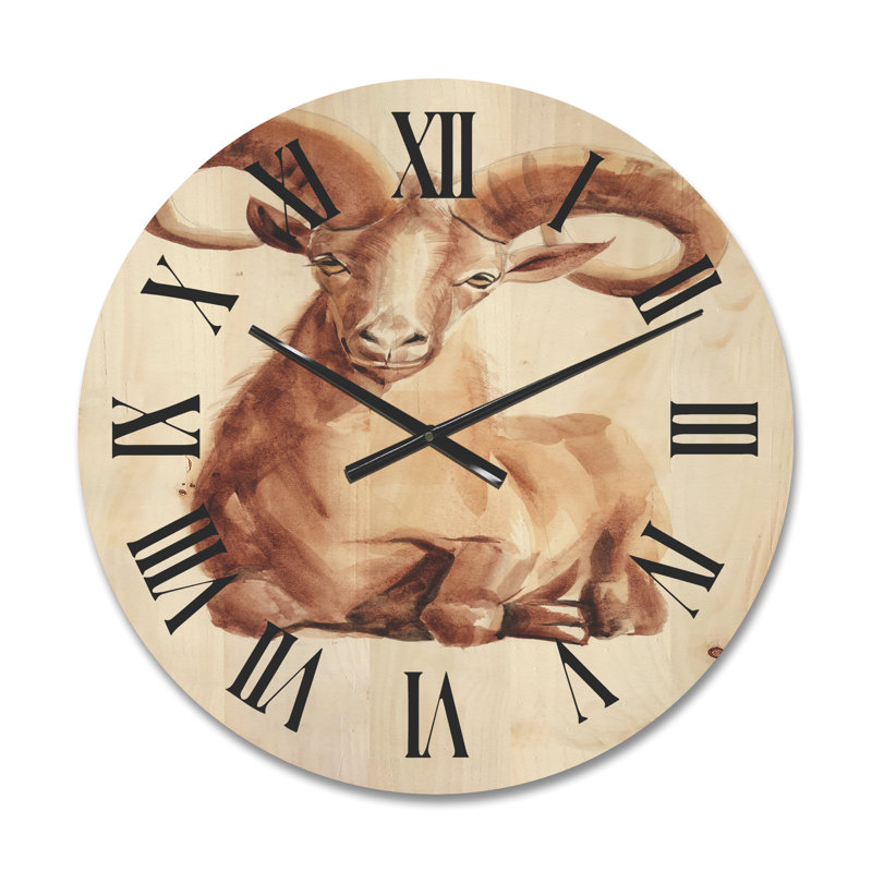 Horloge murale en bois, Moyen