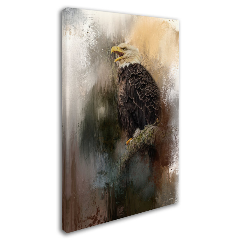 «Winter Eagle 3» par Vidur, impression sur toile tendue, H 32 po x l 22 po