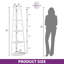 160 H × 35 W Corner Shelf Unit，Modern Ladder Shelving Unit-764840564